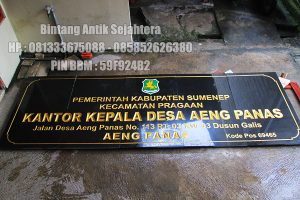 Prasasti Name Board Batu Granite