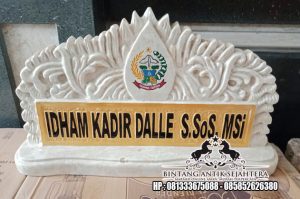 Papan Nama Meja Marmer