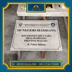 Nameboard Batu Marmer