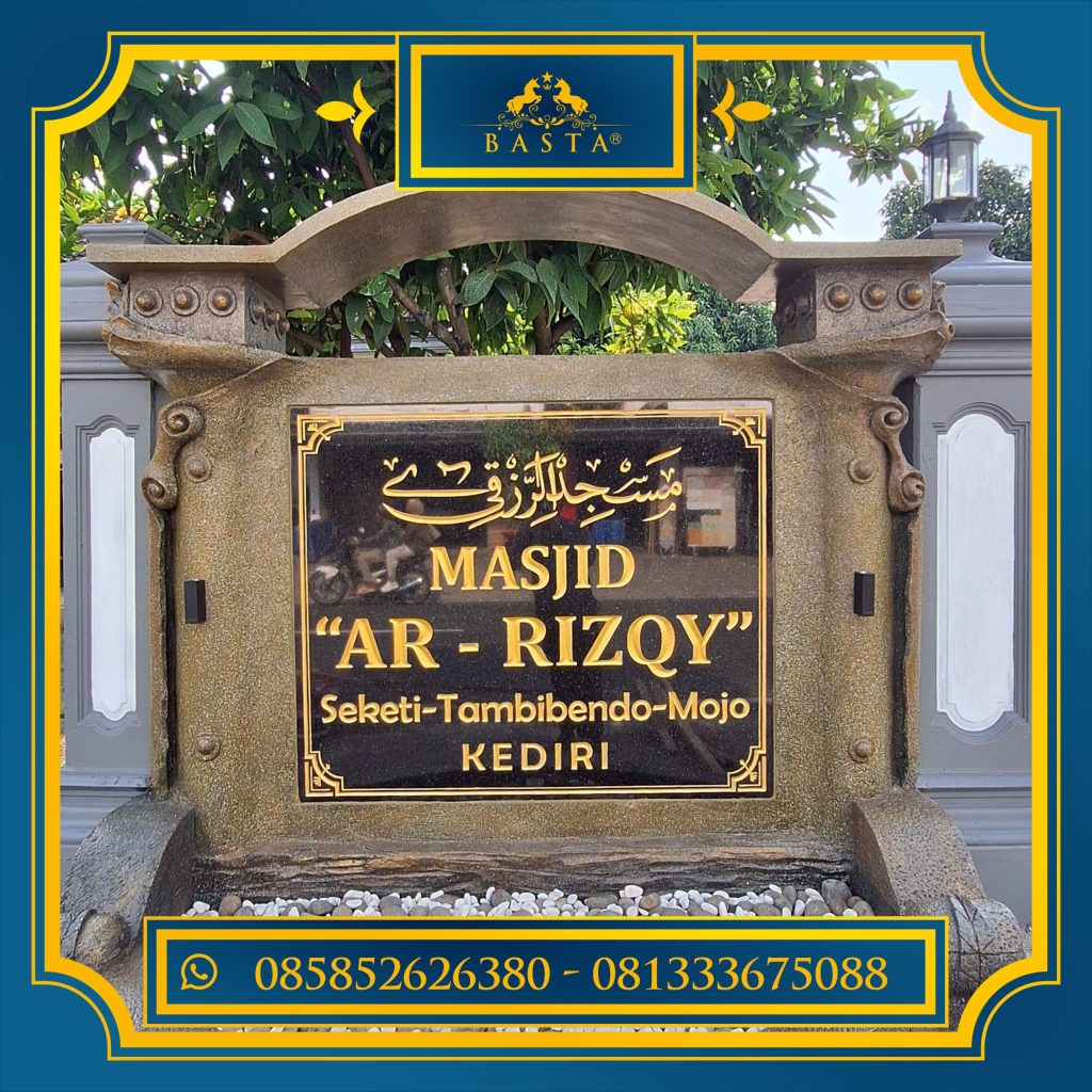 Prasasti Nameboard Granit