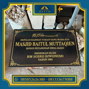 Nameboard Batu Granit